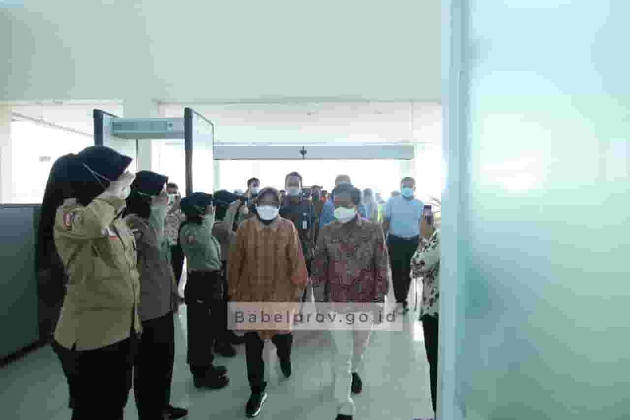 Menteri Sosial RI Tiba di Kepulauan Bangka Belitung