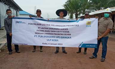 Awali Tahun 2022, PLN Babel Langsung Tancap Gas Layani Lima Pelanggan Prioritas
