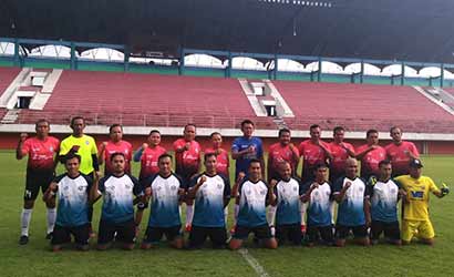 Tim Sepakbola Pemkab Bangka Jajal Tim Pemkab Sleman di Stadion Maguwoharjo