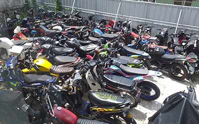 Puluhan Motor Hasil Operasi Tak Diambil Pemilik Menumpuk di Polres Pangkalpinang