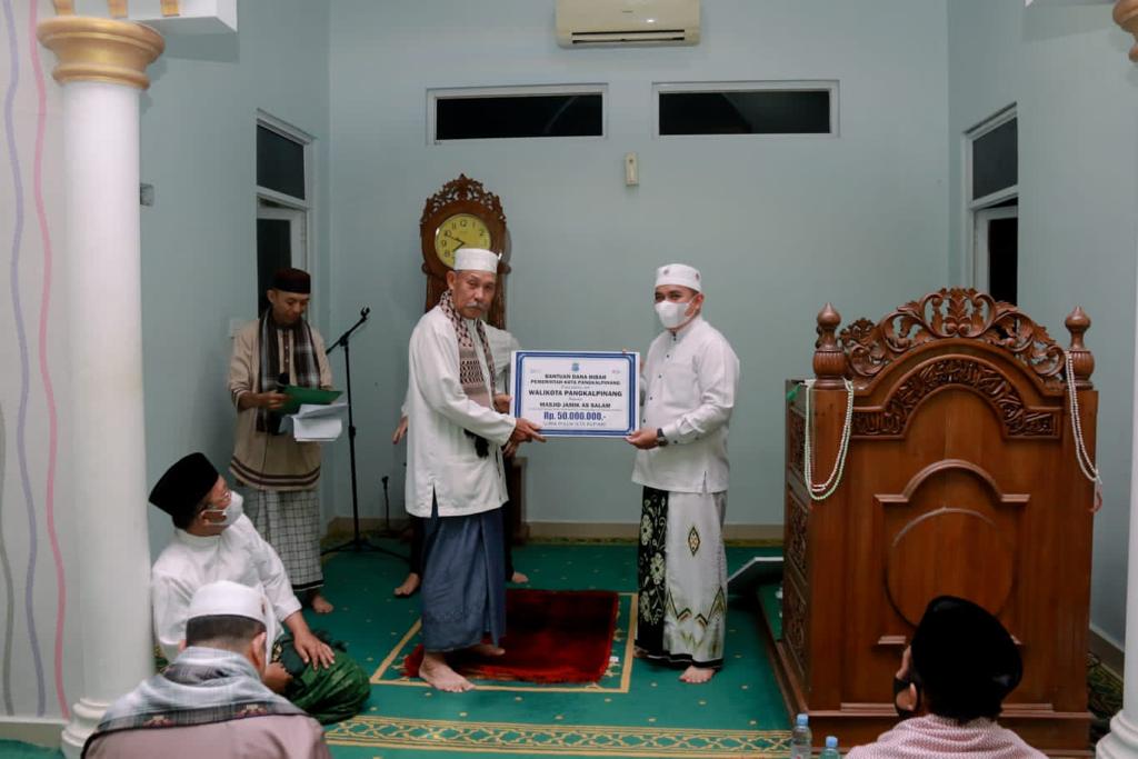 Percepat Proses Pembangunan, Masjid Jamik As-Salam Terima Bantuan Dana Hibah Dari Pemkot PGK