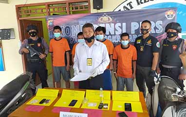 Sat Narkoba Polres Babar Amankan 15 Gram Sabu dan 4 Pelaku