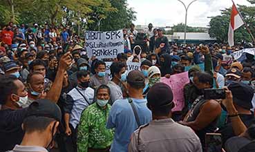 Ratusan Nelayan di Pulau Bangka Kunjungi PT Timah, Minta Cabut Seluruh SPK