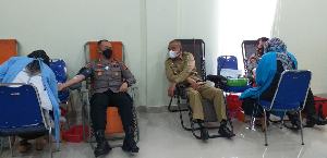 Sambut HUT Bhayangkara ke-75, Polres Pangkalpinang Gelar Donor Darah
