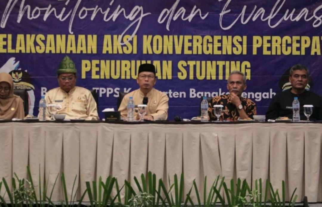 Manajemen Data dan Solusi Jadi Poin Penting Bupati Bangka Tengah Saat Monev Stunting
