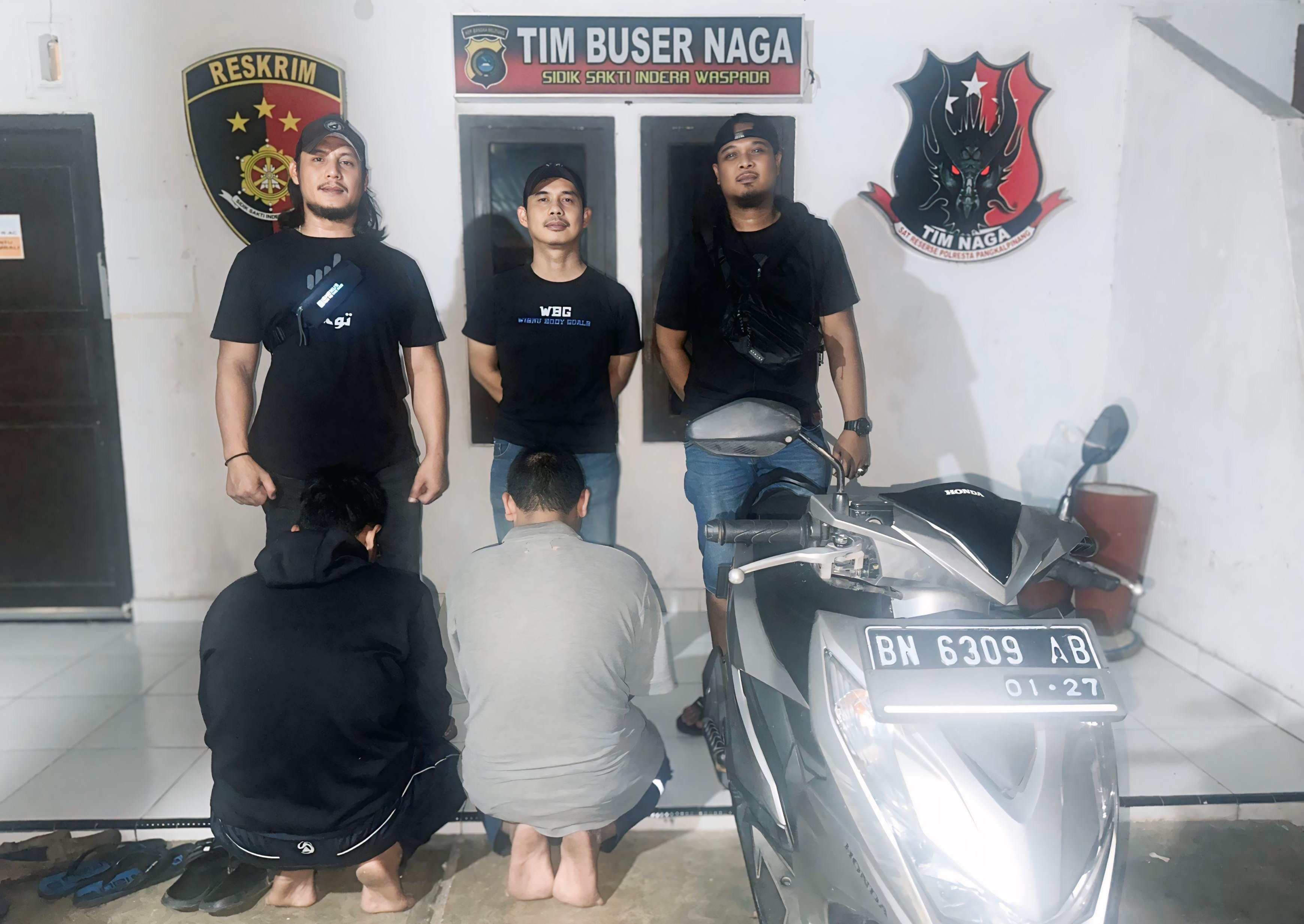 Gasak Sound System Puluhan Jutaan, Dua Remaja di Pangkalpinang Diringkus Buser Naga