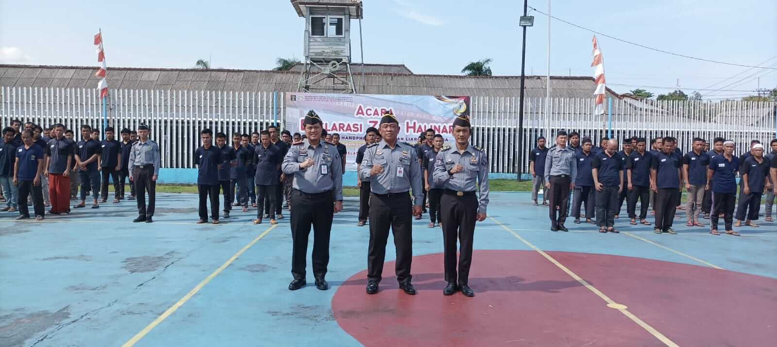 Berkomitmen Jaga Integritas dan Keamanan, Lapas Pangkalpinang Kemenkumham Babel Ikrarkan Zero Halinar