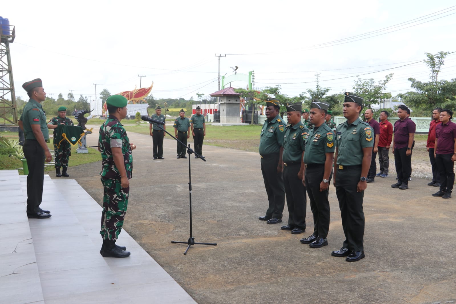 Satu Perwira dan Enam Bintara TNI di Makodim 0432/Basel Naik Pangkat, Ini Pesan Dandim 