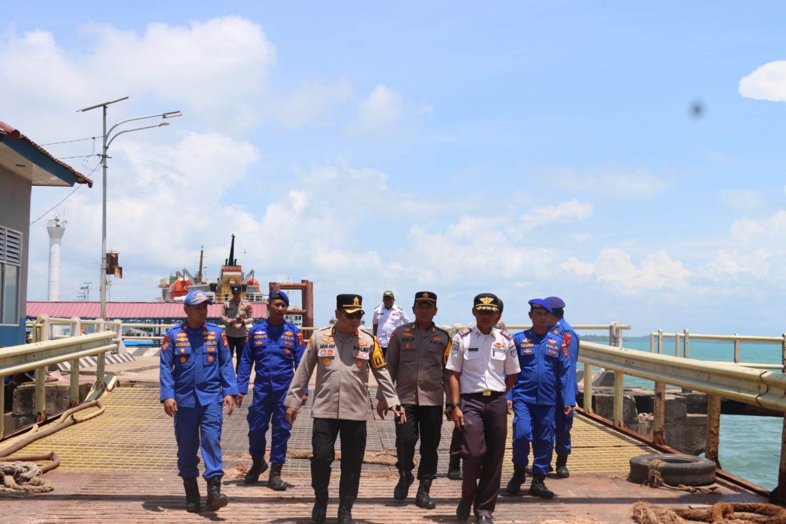 Jamin Keamanan dan Kondusif Selama Mudik Lebaran, Kapolres Cek Pos Pengamanan Sadai 