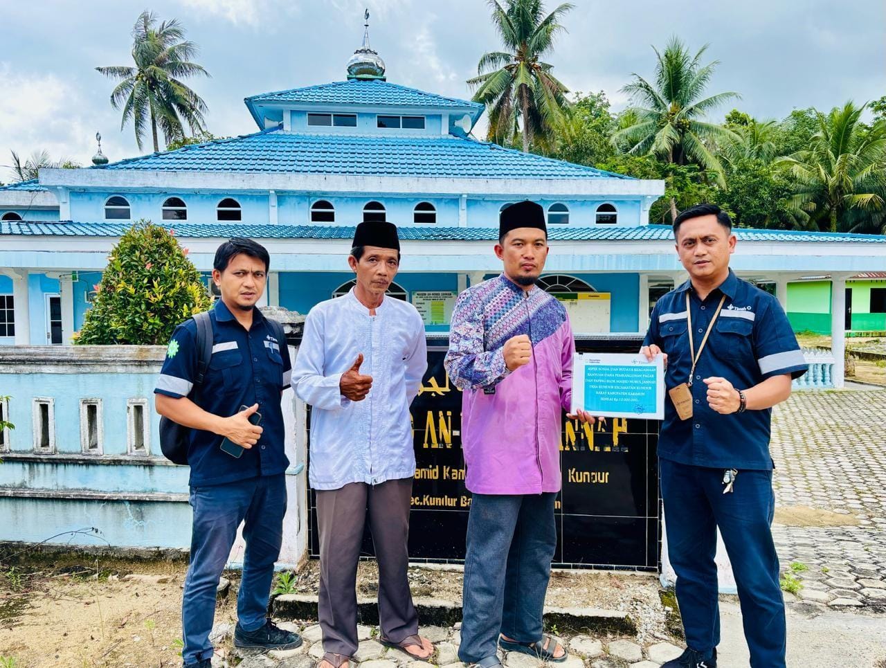 Masjid Nurul Janah Kundur Kian Asri Berkat Bantuan PT Timah