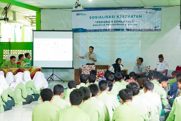 Cegah & Tangani Stunting, PT Timah Tbk Edukasi Ratusan Pelajar di SMAN 1 Pemali Melalui Program Kemunting