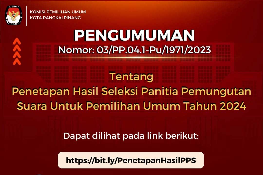 KPU Kota Umumkan 245 Nama Panitia Pemungutan Suara