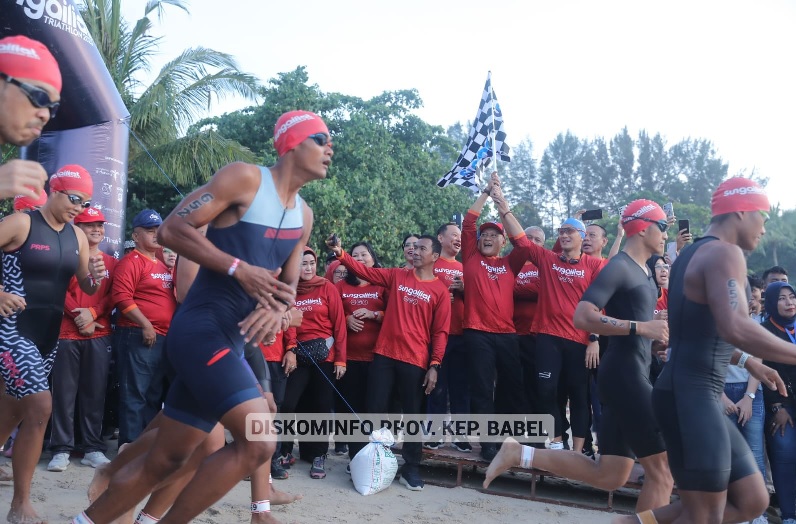 Sungailiat Kembali Gelar   Sport Tourism Triathlon