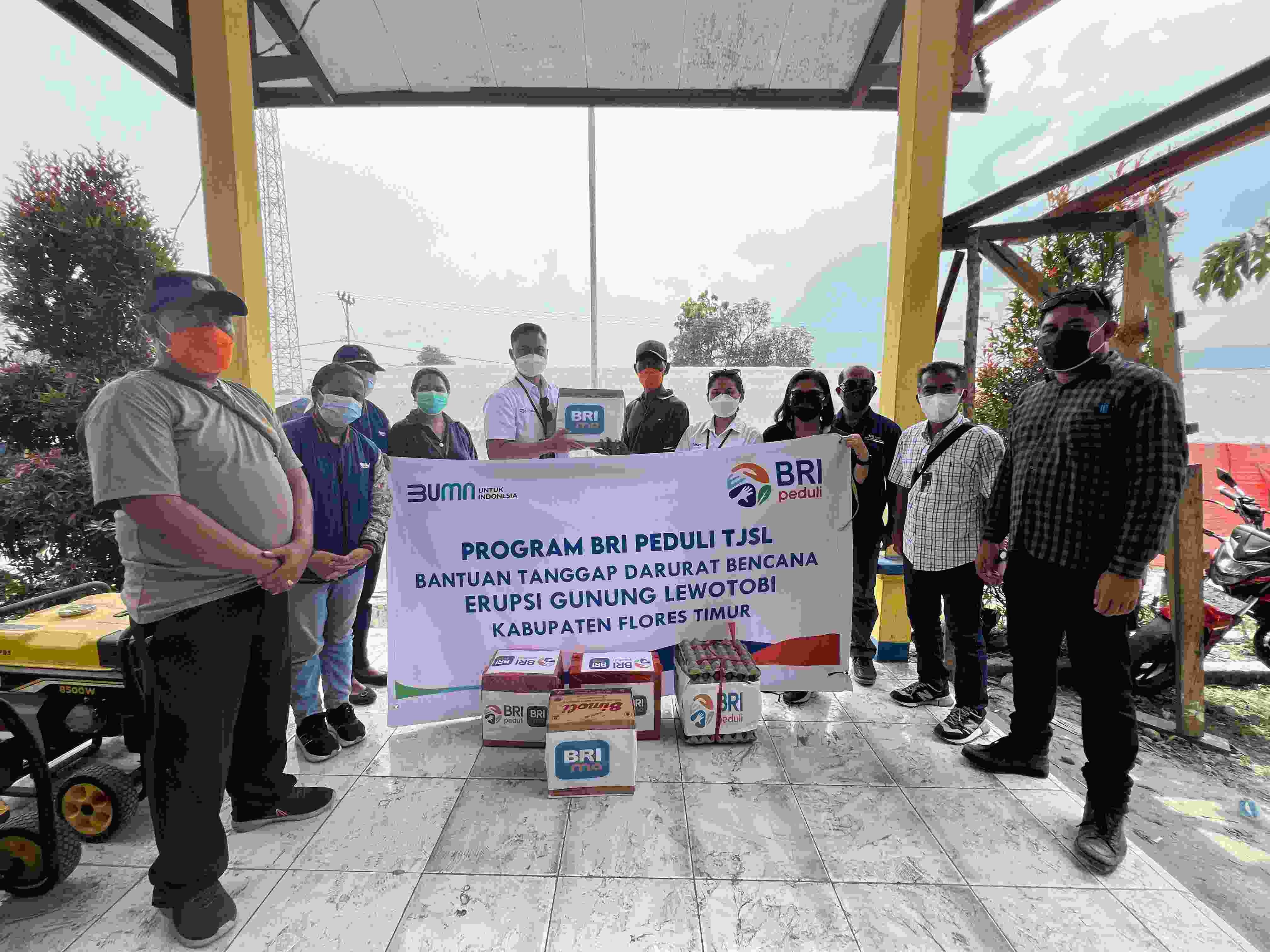 Tanggap Bencana Erupsi Gunung Lewotobi Laki-laki, BRI Distribusikan Bantuan Bagi Korban Terdampak