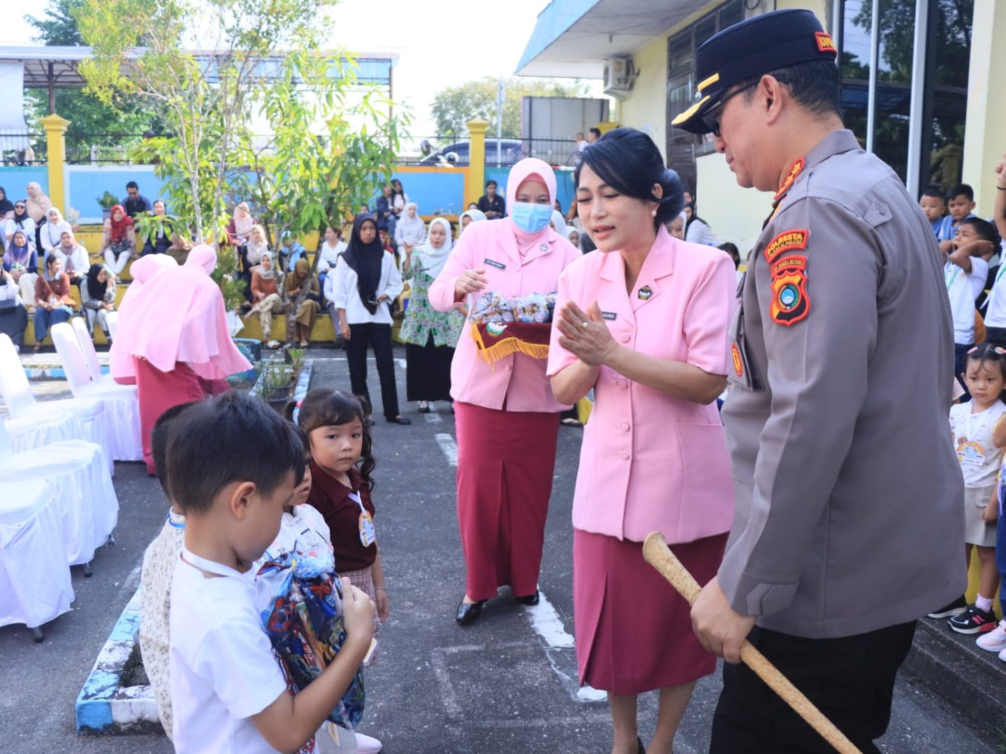 Kapolresta Pangkalpinang Hadiri MPLS TK Kemala Bhayangkari