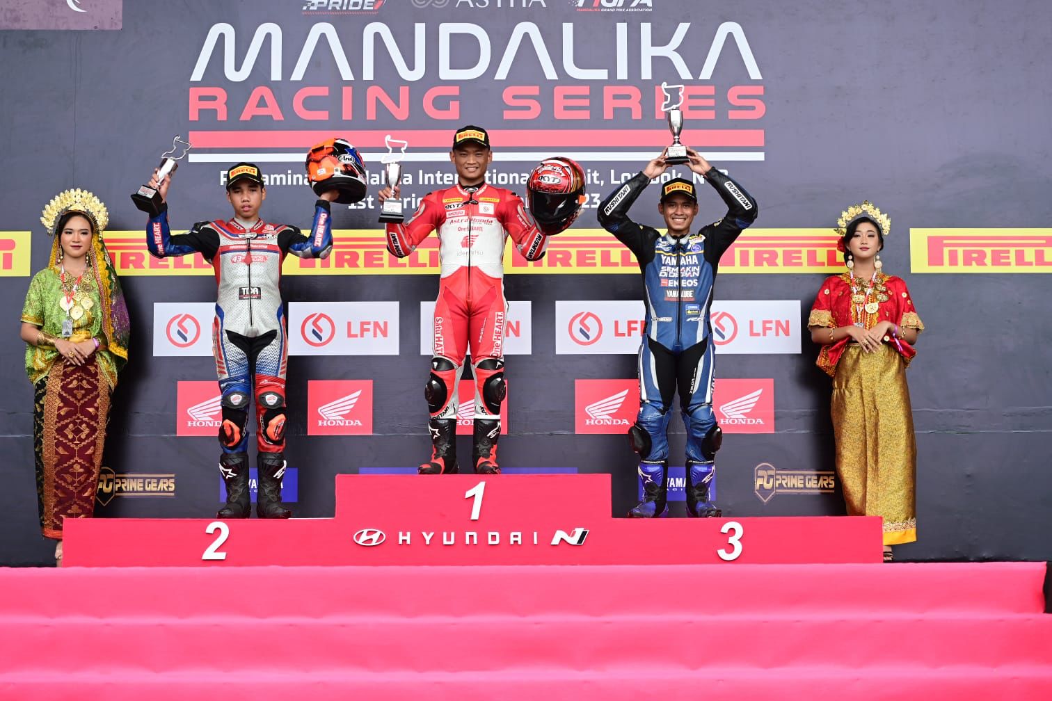 Perdana Digelar, Pebalap Astra Honda Raih Podium Tertinggi di Kejurnas Mandalika