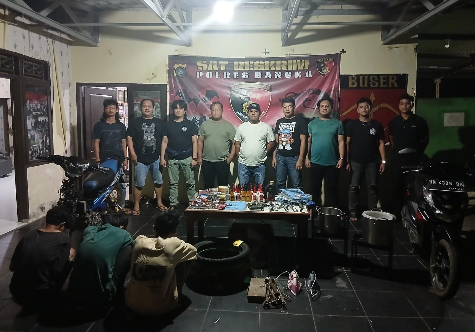 Kawanan Pencuri Bengkel di Mendo Barat Diringkus Polisi, Hasil Curian untuk Nyabu