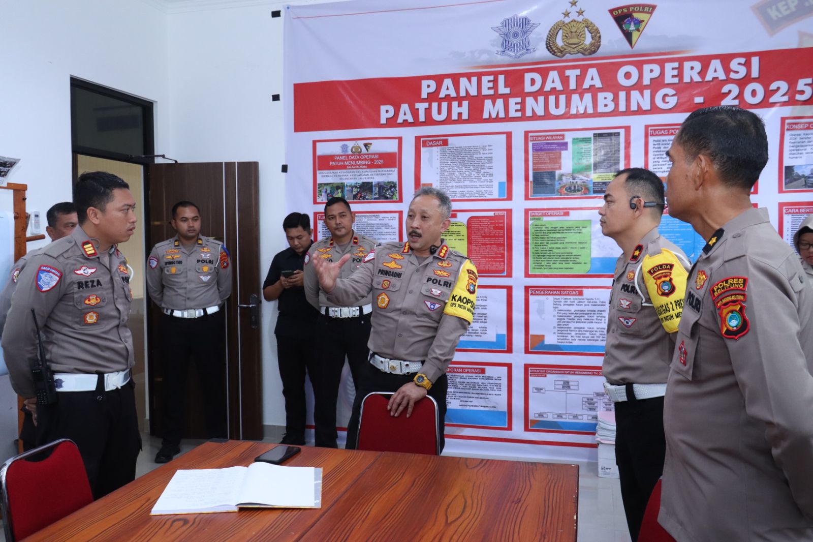 Pastikan OPM 2025 Berjalan Lancar, Dir Lantas Polda Babel Pantau Pelaksanaan Operasi Di Polres Belitung