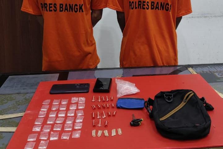 Dua Pengedar Sabu di Sungailiat Diringkus Tim Gabungan Polres Bangka