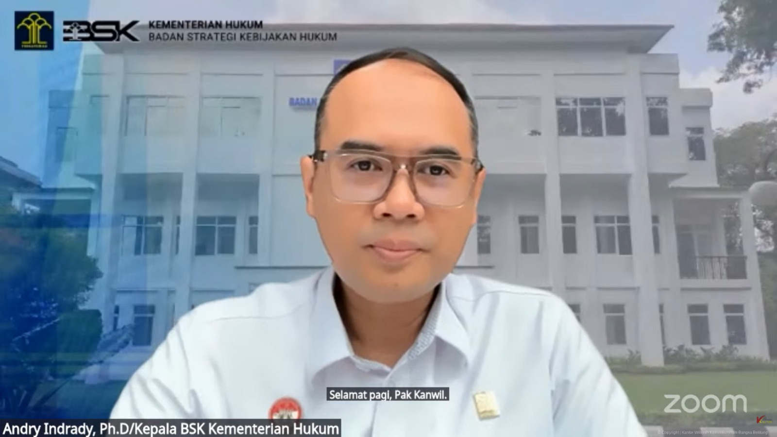 Kanwil Kemenkum Babel Ikuti Diskusi Strategi Kebijakan 2026