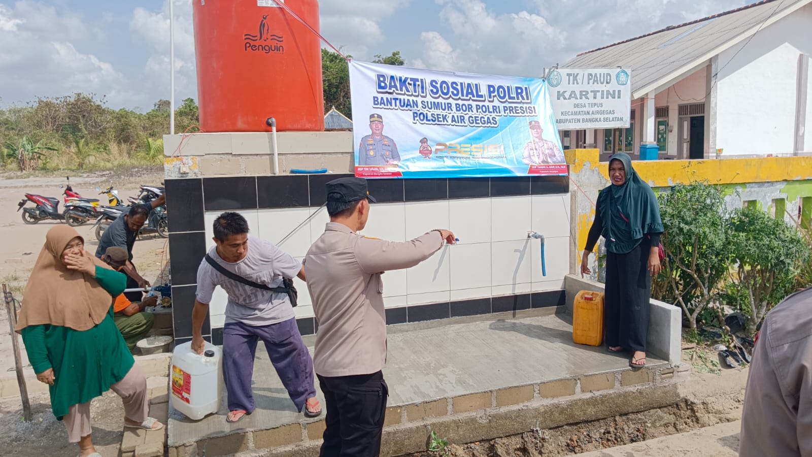 Bhakti Sosial Polri, Polres Basel Bangun Sumur Bor 