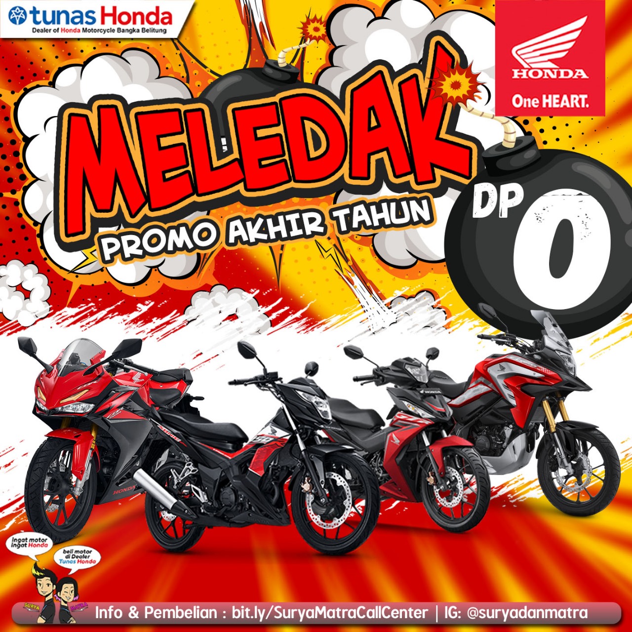 Ada Promo Meledak di Honda ASP Pangkalpinang, Tanpa DP Bisa Bawa Motor Pulang 