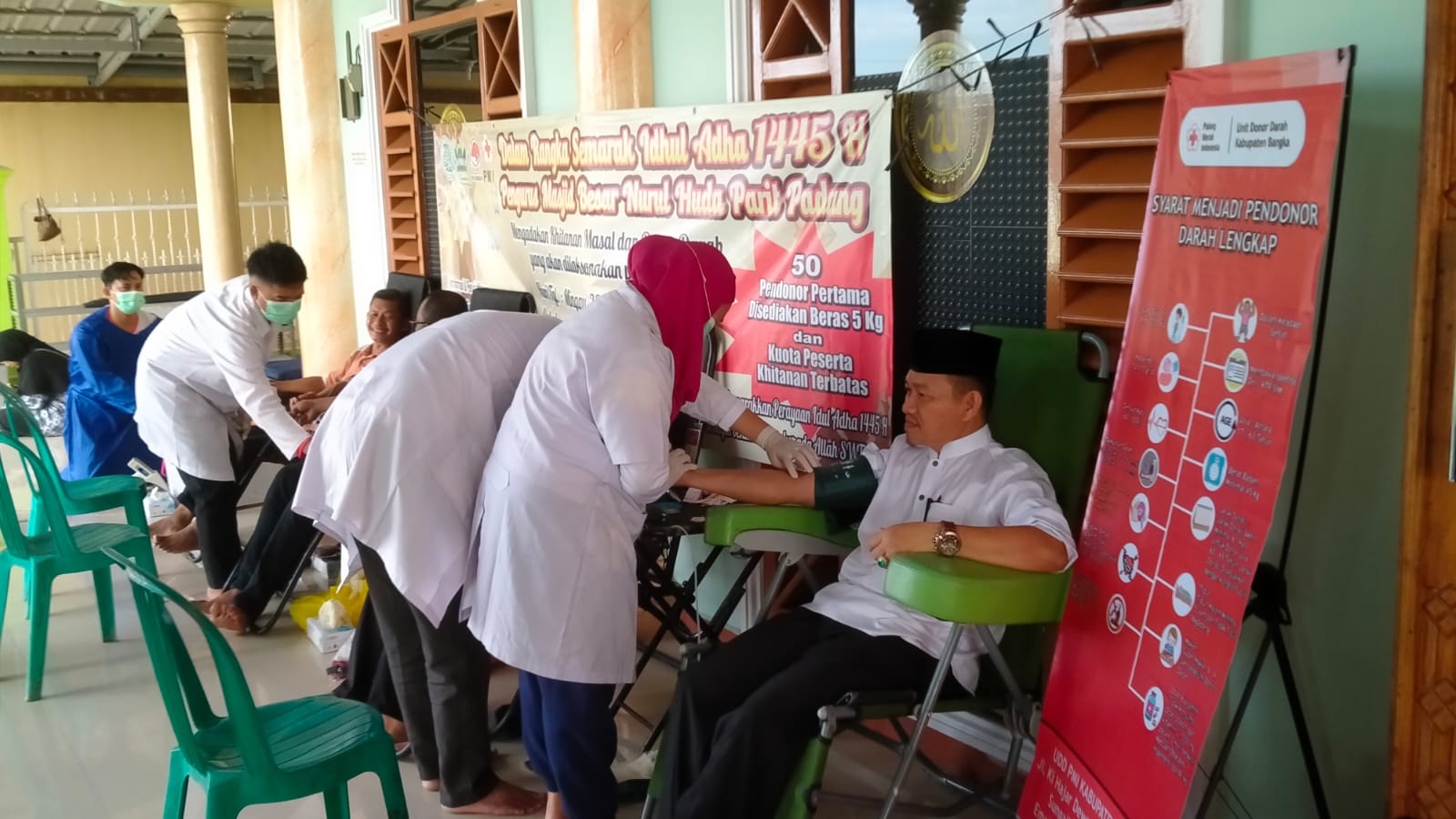 Semarak Iduladha, Masjid Nurul Huda Parit Padang Gelar Berbagai Kegiatan Sosial