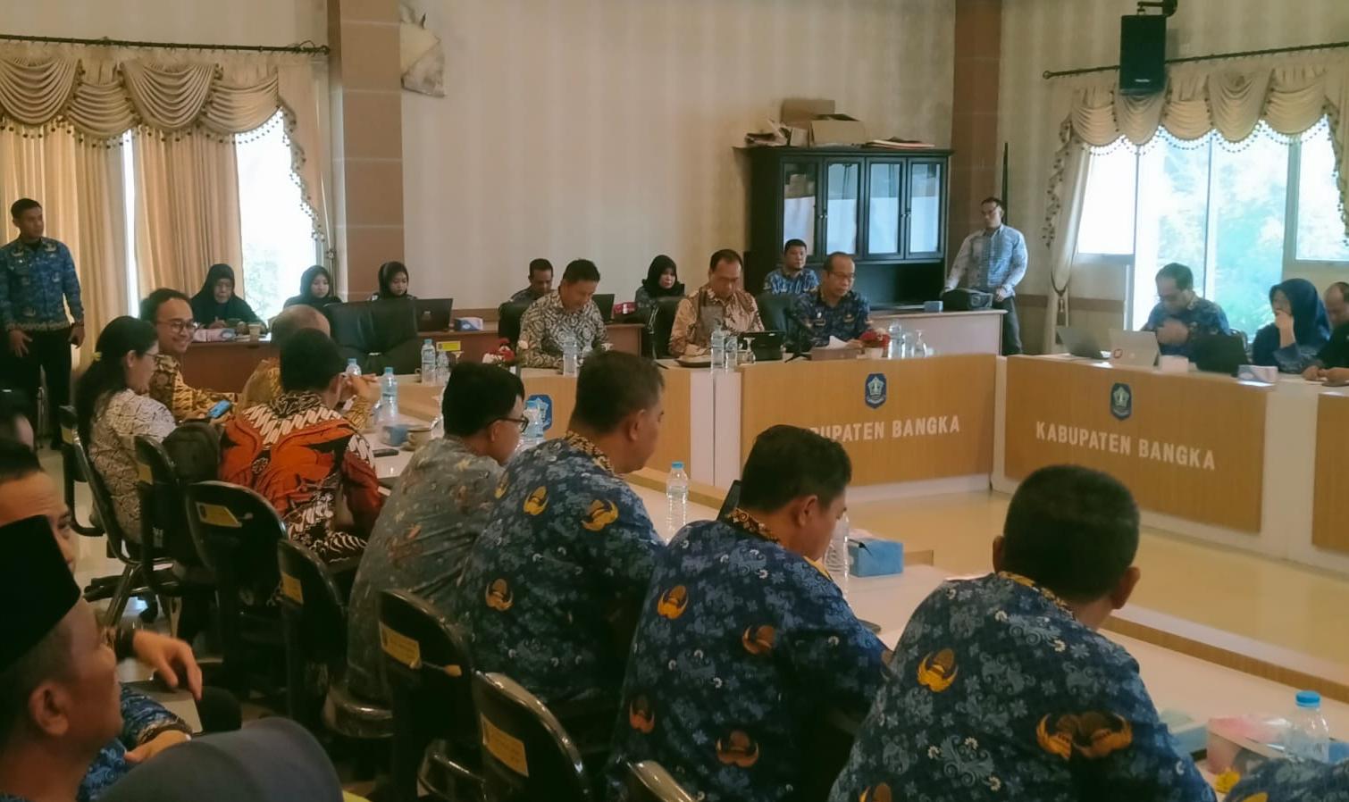 KPK Rakor dengan Pemkab Bangka, Capaian IPKD Dinilai Kurang Memuaskan