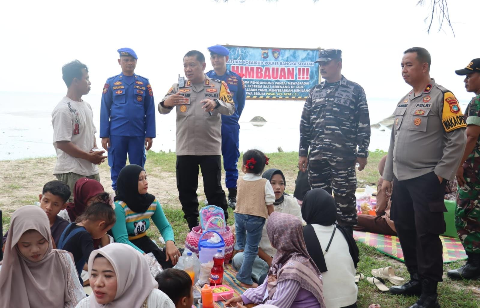 Kapolres Bersama Forkopimda Basel Cek Langsung Kunjungan  Wisatawan 