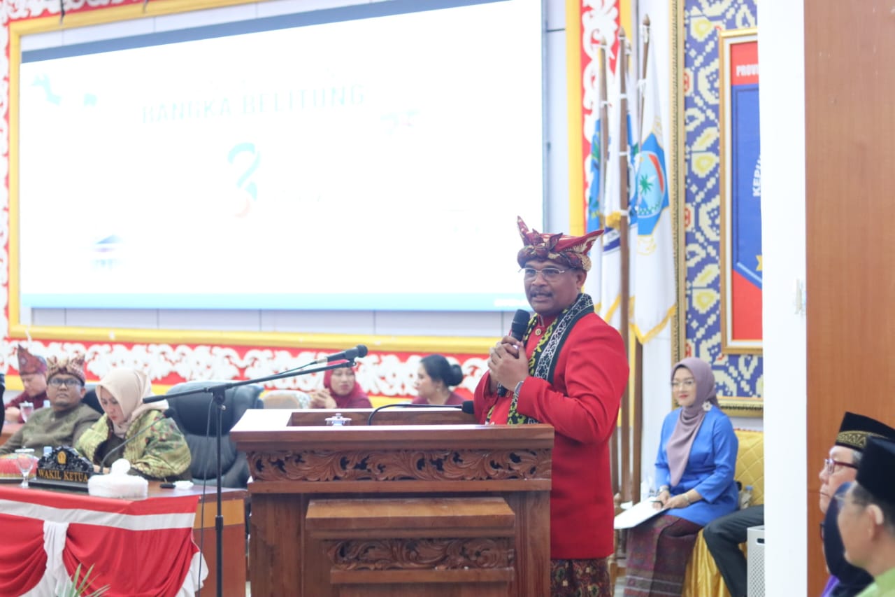 Refleksi 23 Tahun Pembangunan dalam Sidang Paripurna Istimewa Hari Jadi Provinsi Kepulauan Bangka Belitung