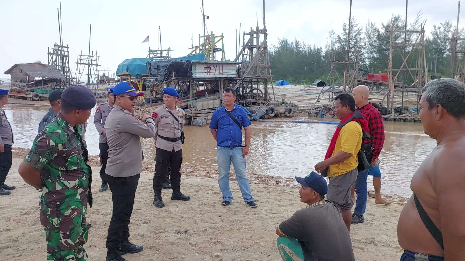 DAS Sungai Bendul Dirambah Penambang Timah, Tim Gabungan Turun Tangan