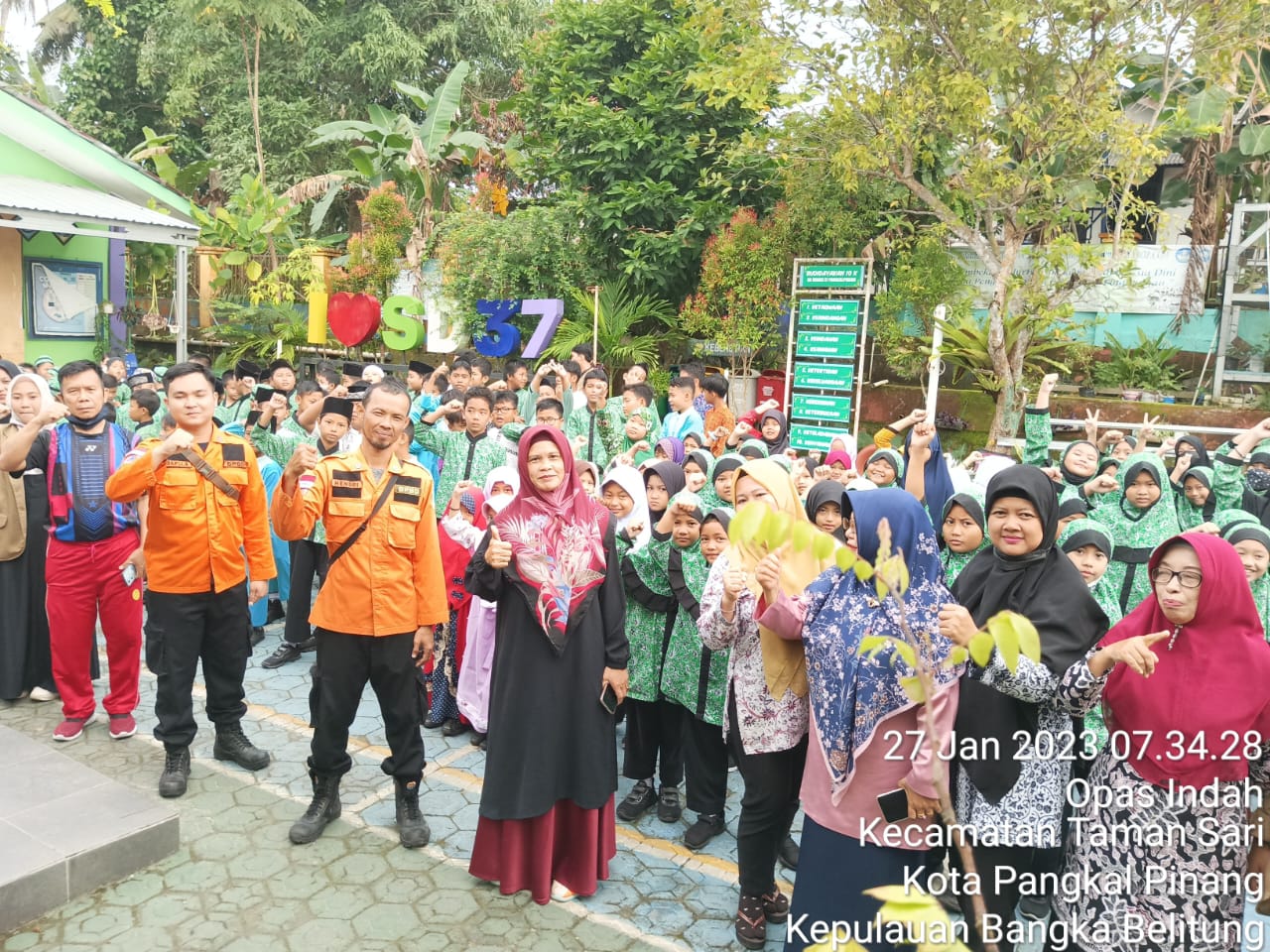 BPBD PGK Sasar Sekolah Rawan Banjir 