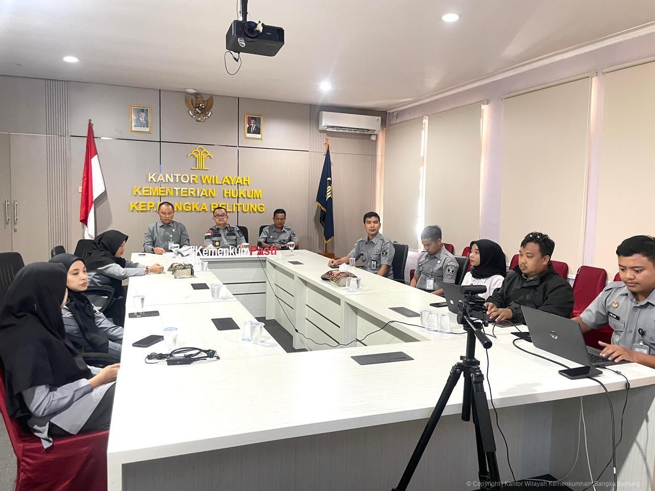 Kanwil Kemenkum Babel Harmonisasikan Delapan Raperbup Kabupaten Belitung Timur