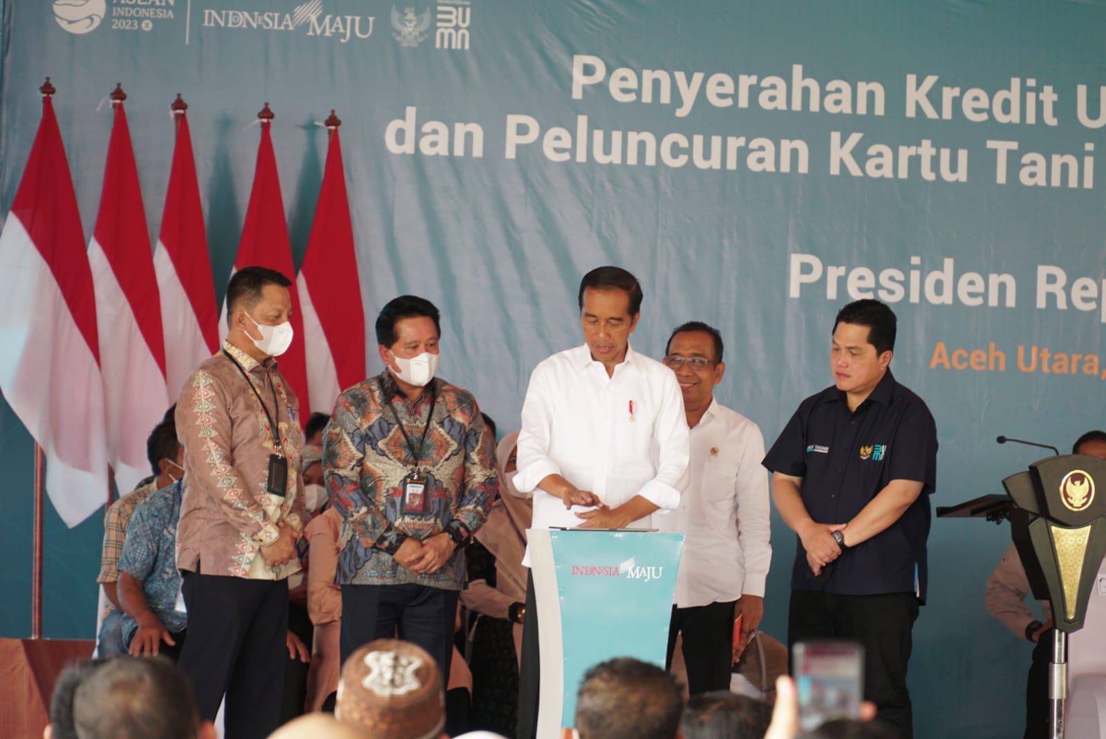 Dukung Ketahanan Pangan, Presiden Jokowi Luncurkan Kartu Tani Digital dan KUR BSI di Aceh