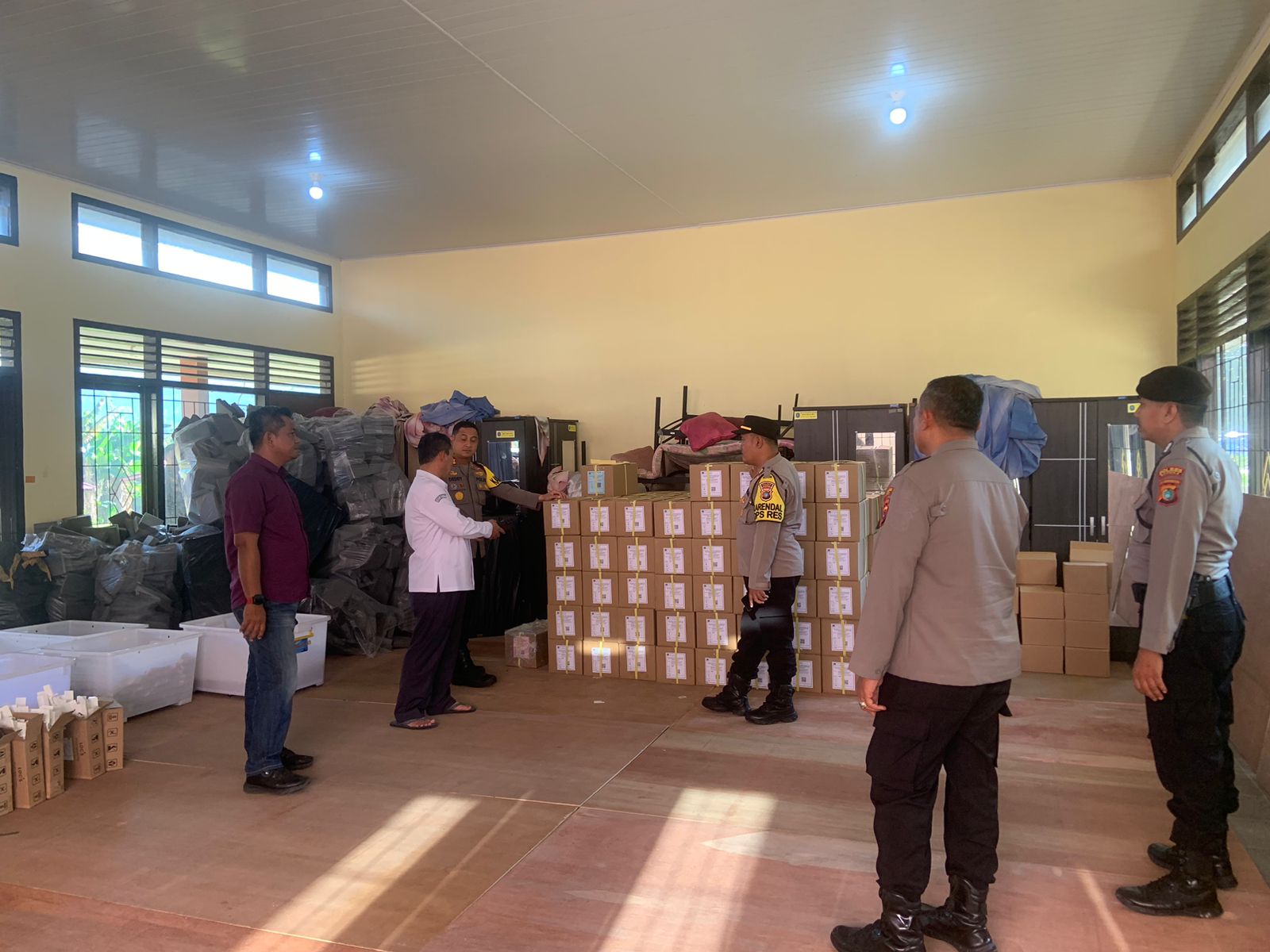 Polres Bangka Jaga Ketat Surat Suara Pilkada Ulang Bangka 2025