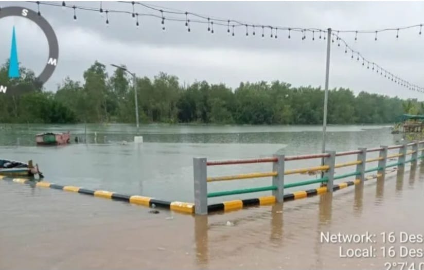 Kondisi Terkini Banjir Rob di Dua Kelurahan Pangkalpinang 