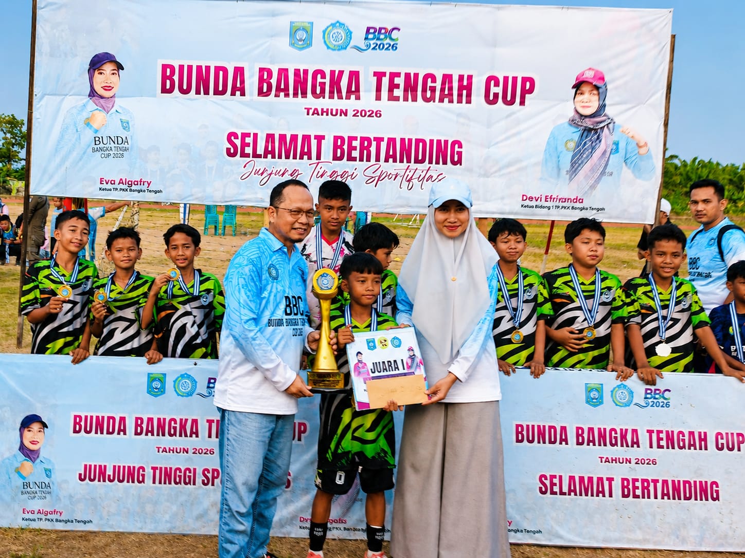 Putra Jaya FC U-12 Juara BUNDA Bangka Tengah Cup 2026