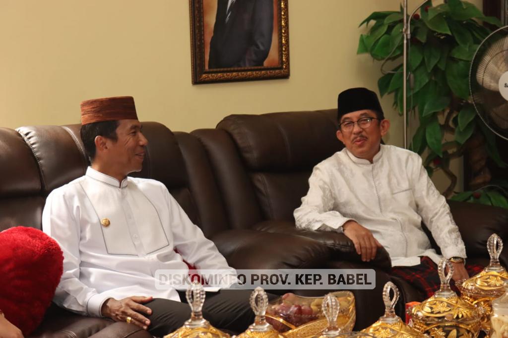 Idul Fitri di Bangka, Pj Gubernur Juga Kunjungi Ketua MUI