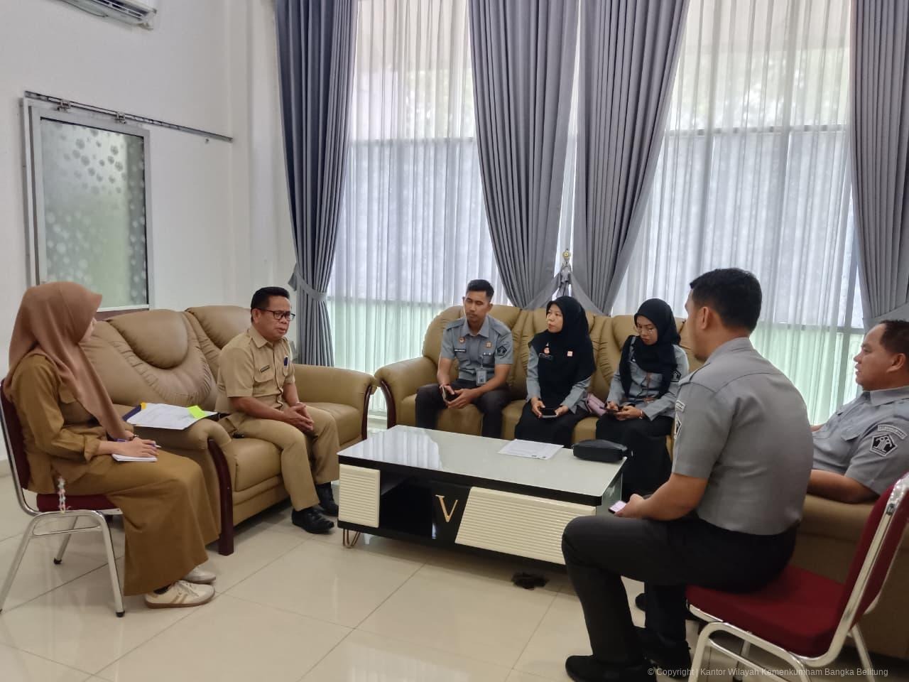 Kanwil Kemenkum Babel Gelar Koordinasi dengan Pemkab Bangka untuk Penguatan Pendaftaran Merek Kolektif