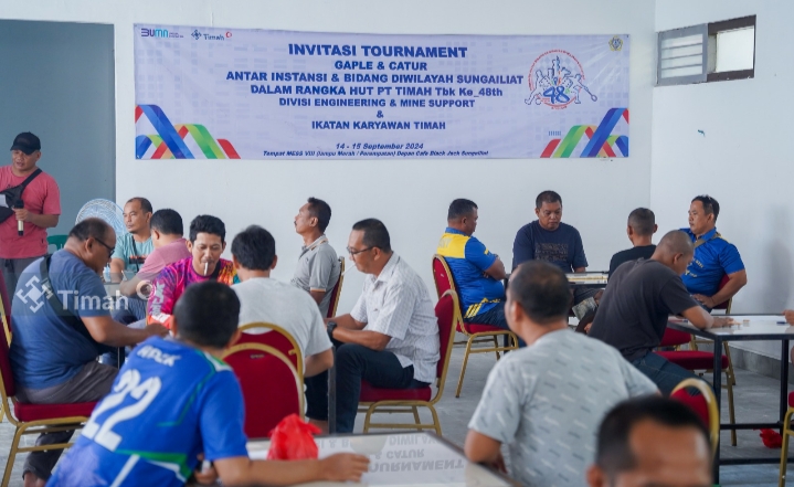 Divisi Engineering & Mine Support PT Timah Gelar Invitasi Tournament Gaple dan Catur