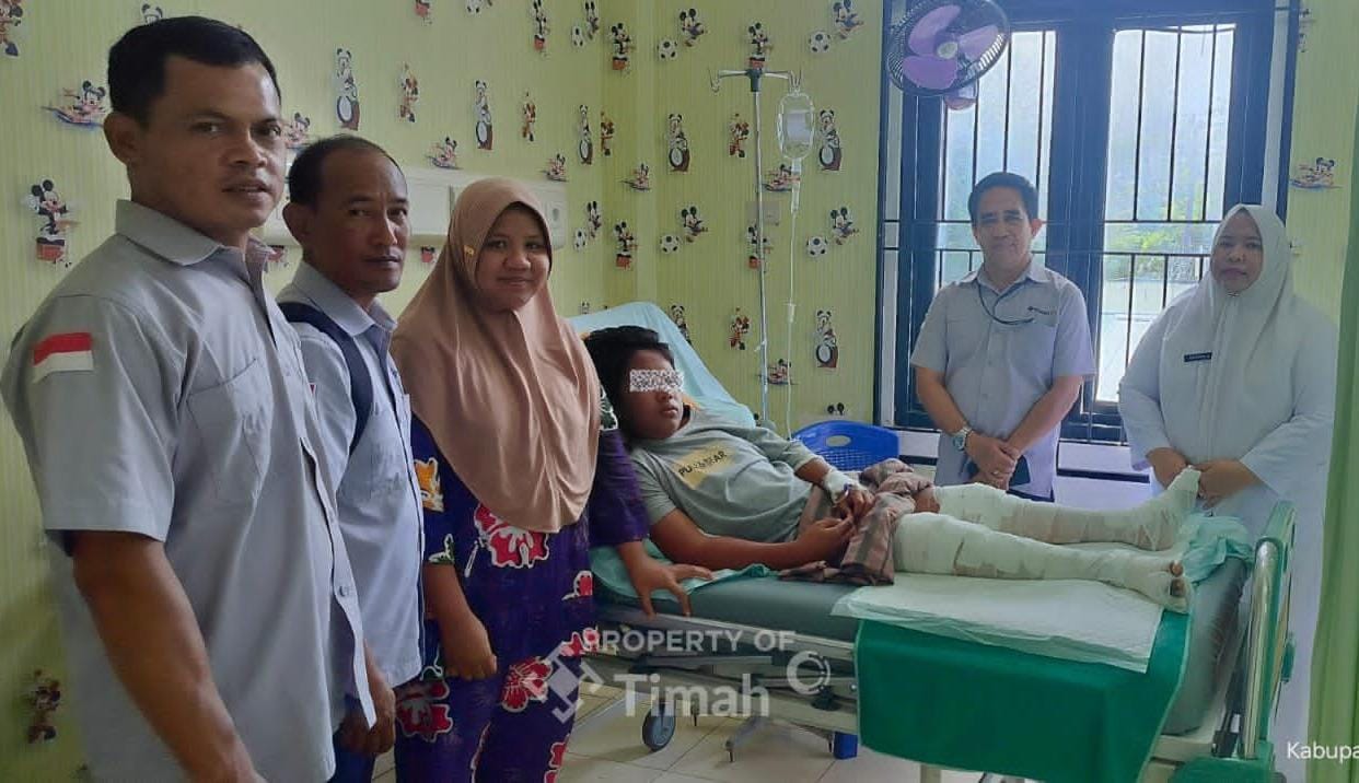 PT Timah Tbk Bantu Biaya Pengobatan Bahar, Anak Nelayan yang Alami Luka Bakar saat Kecelakaan Laut