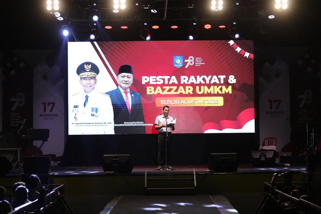 Malam Hiburan Rakyat Semarakan Perayaan HUT RI di Babel 