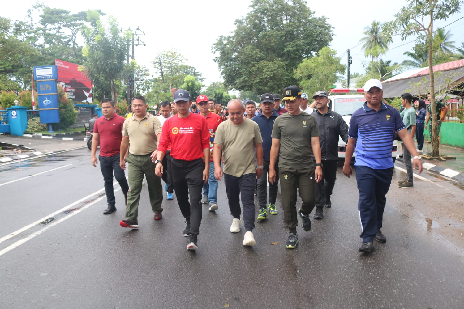 Danrem 045/Gaya Olahraga Bersama Meriahkan HUT TNI ke-77 