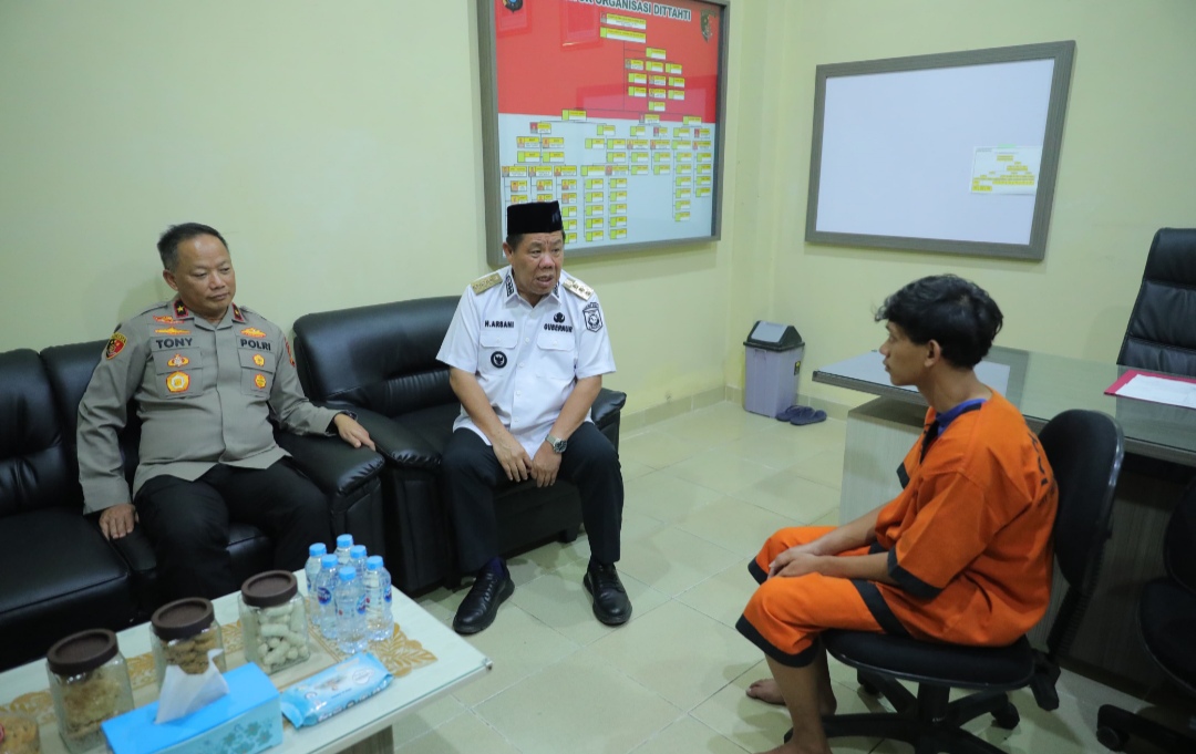 Prihatin Masalah Hukum Remaja Asal Desa Beluluk, Gubernur Hidayat Sambangi Mapolda Babel 