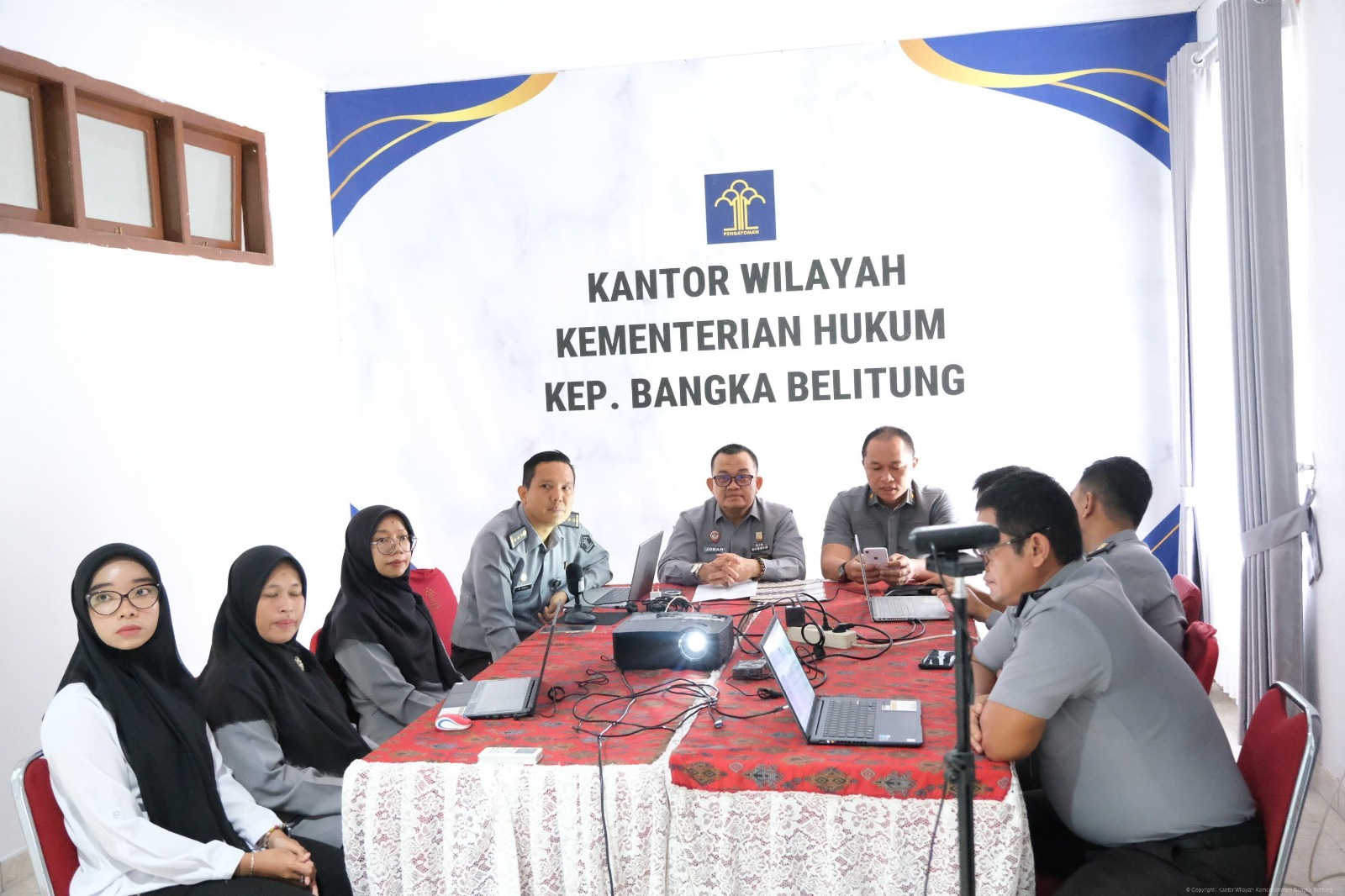 Kanwil Kemenkum Babel Harmonisasikan Empat Raperbup Kabupaten Belitung Timur