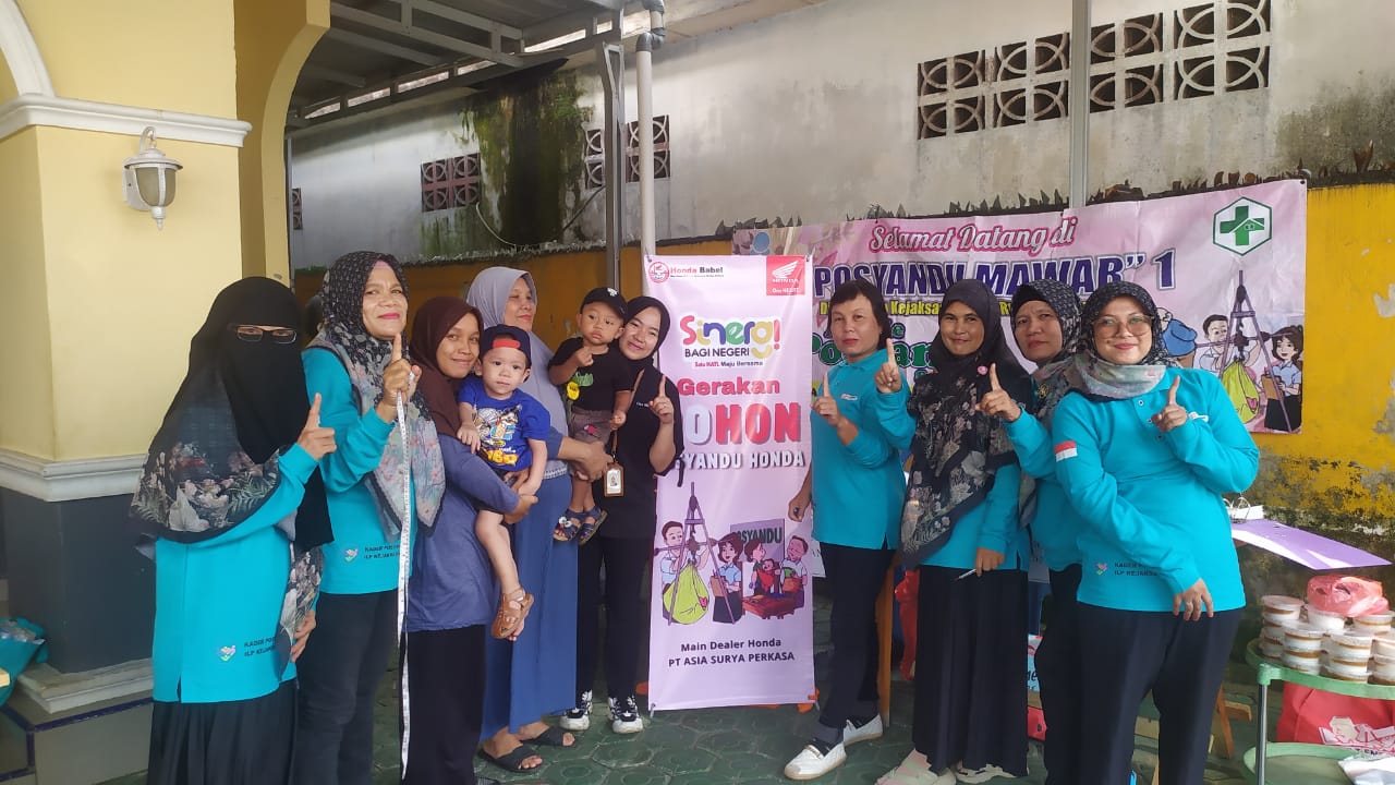 Honda Babel Dukung Kesehatan Masyarakat Lewat “Gerakan POHON” Bersama Puskesmas Kacang Pedang