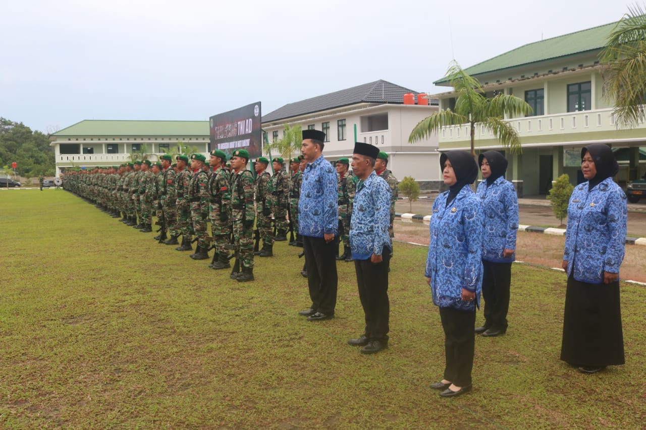 Korem 045/Gaya Gelar Upacara Peringatan Hari Juang TNI AD Tahun 2022