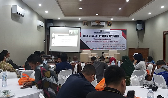 Kemenkuham RI Perwakilan Babel Diseminasi Layanan Apostille