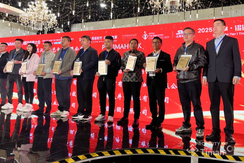 Perkuat Posisi Indonesia Sebagai Produsen Timah Global, PT TIMAH Tbk Raih Penghargaan di APAC Tin Conference
