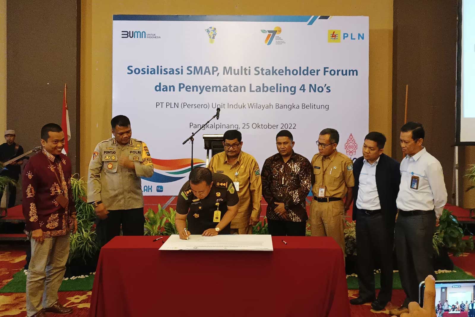 PLN Babel Sosialisasikan SMAP Bagi Mitra Kerja, Ingatkan Prinsip 4 No's